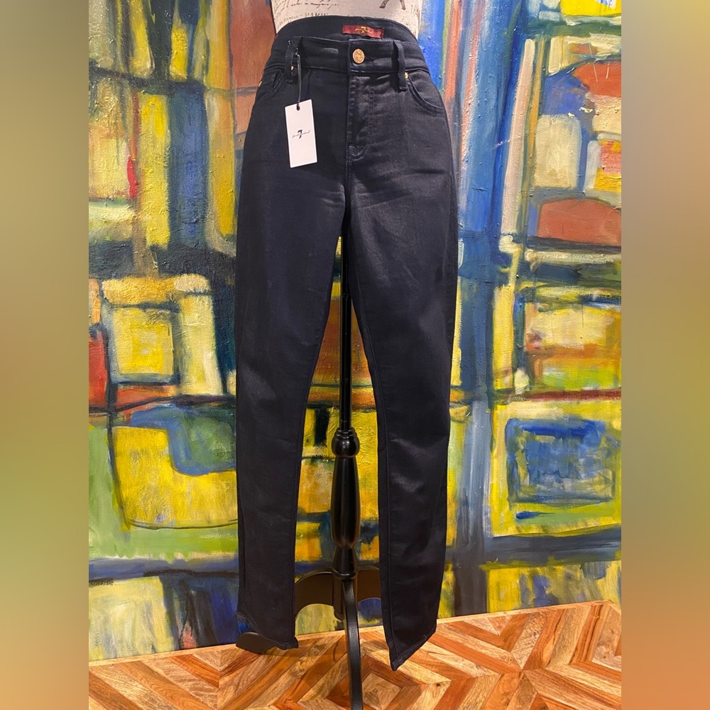 7 for all mankind denim trousers with back leg zipper detail. Size 30 - Picture 12 of 16